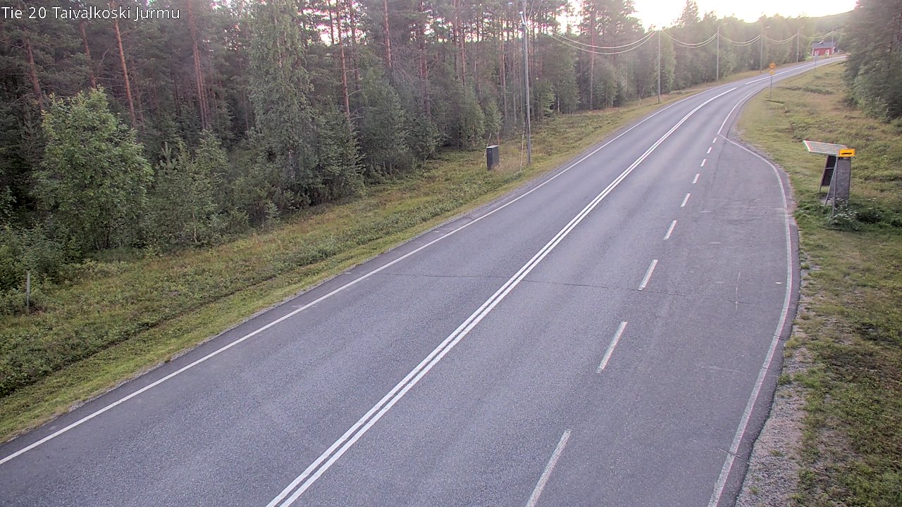 Kelikamerat Kuva Tie 20 Taivalkoski, Jurmu, Taivalkoski, Pohjois-Pohjanmaa