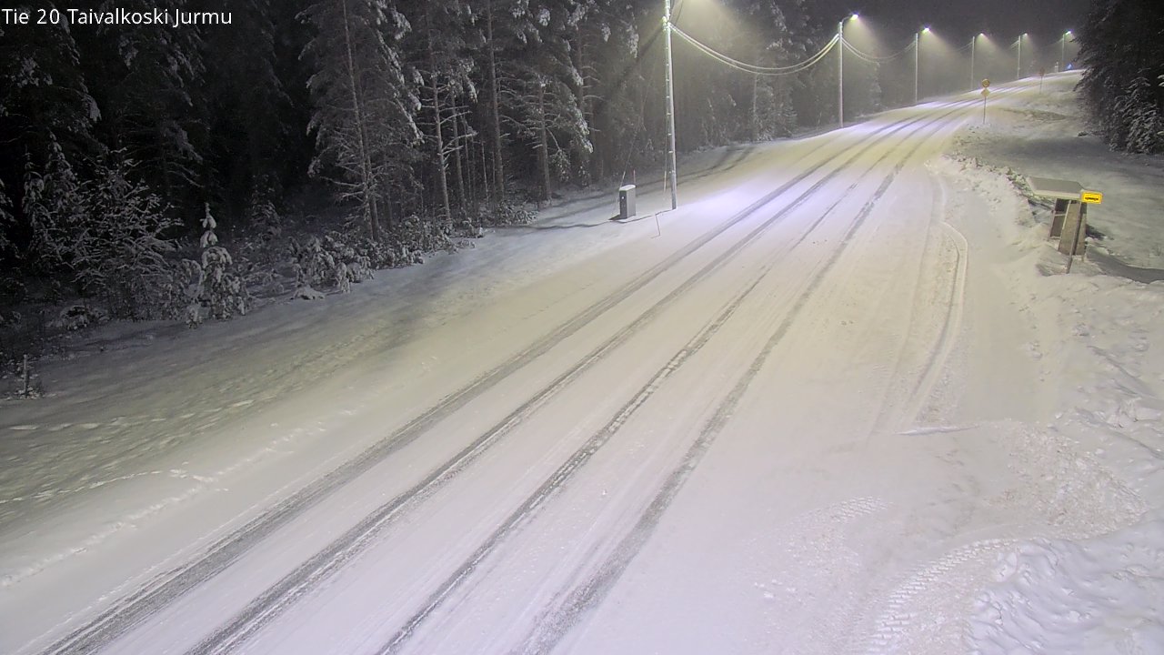 Weather Camera Image Road 20 Taivalkoski, Jurmu, Taivalkoski, Pohjois-Pohjanmaa
