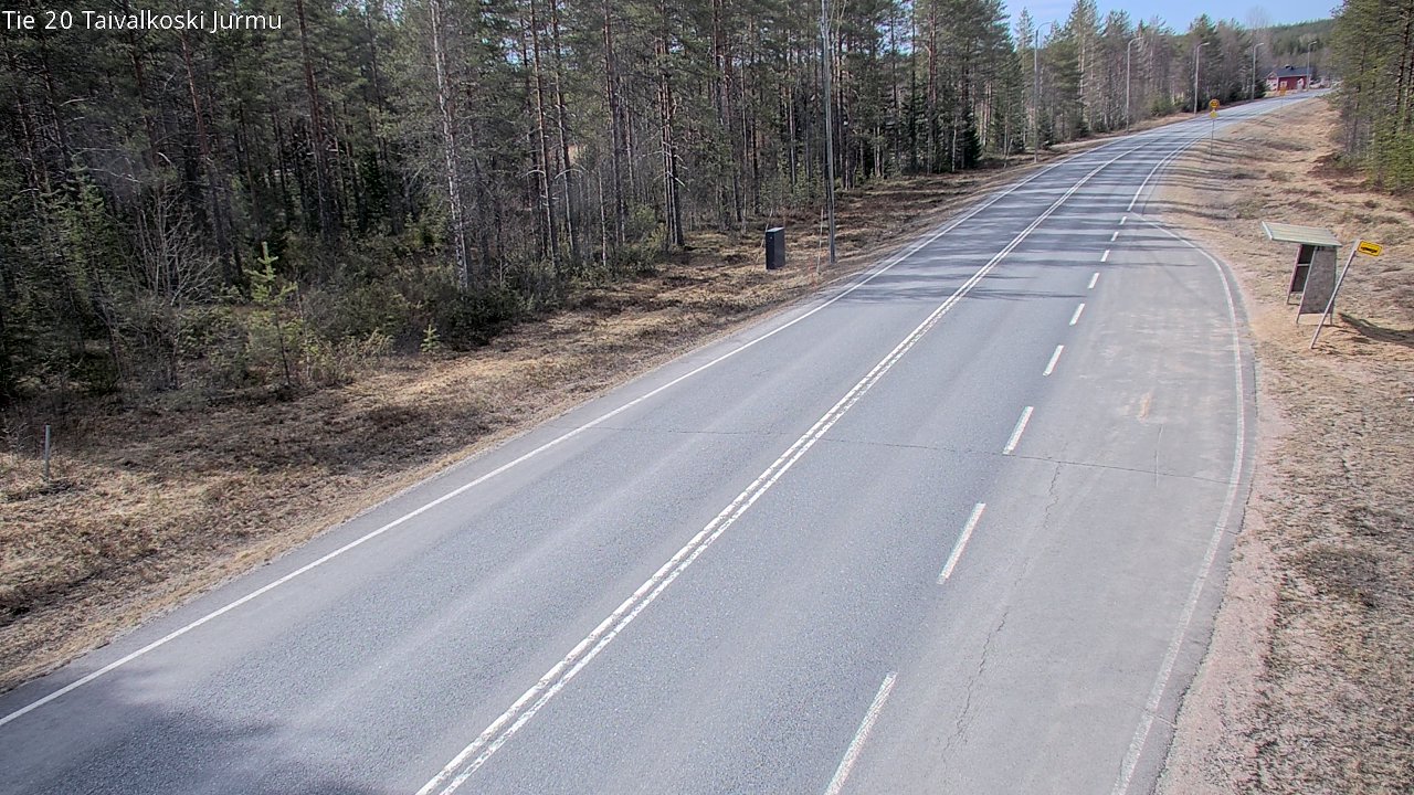 Weather Camera Image Väg 20 Taivalkoski, Jurmu, Taivalkoski, Pohjois-Pohjanmaa