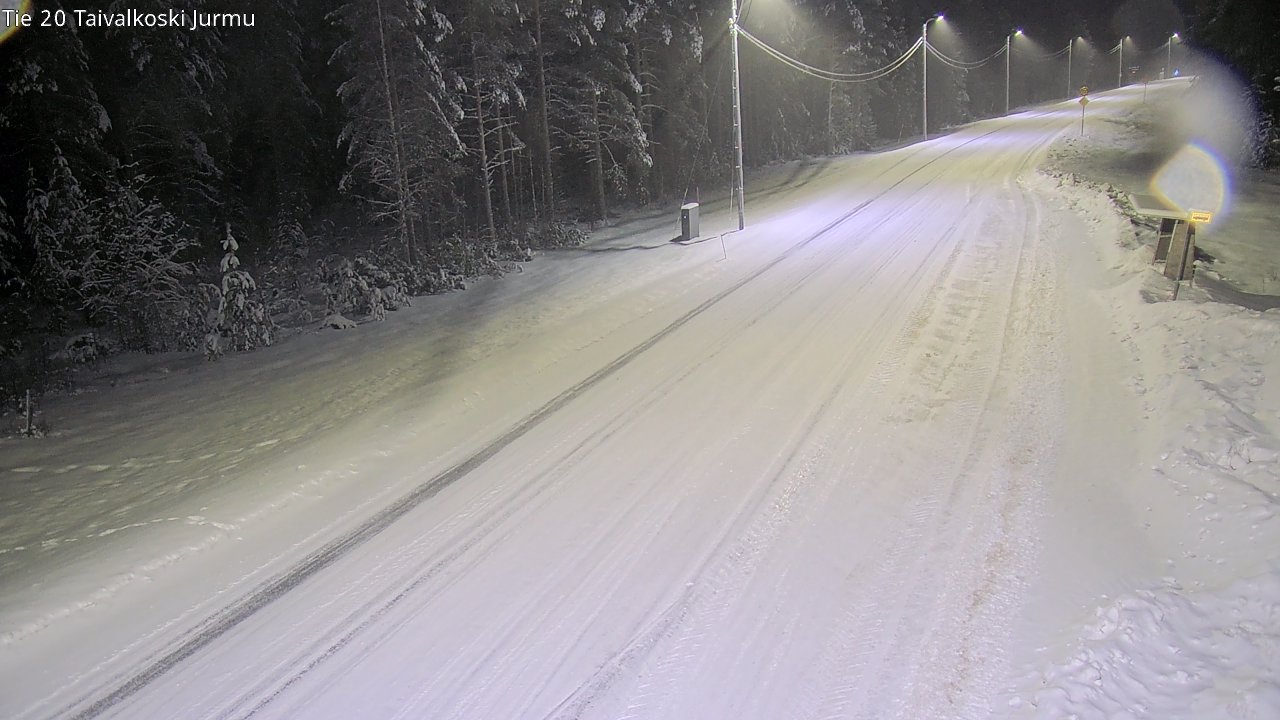 Weather Camera Image Road 20 Taivalkoski, Jurmu, Taivalkoski, Pohjois-Pohjanmaa