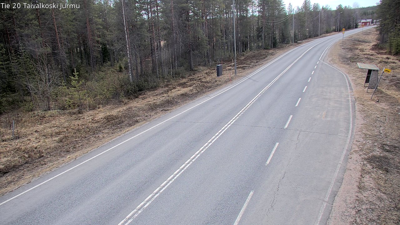 Weather Camera Image Väg 20 Taivalkoski, Jurmu, Taivalkoski, Pohjois-Pohjanmaa