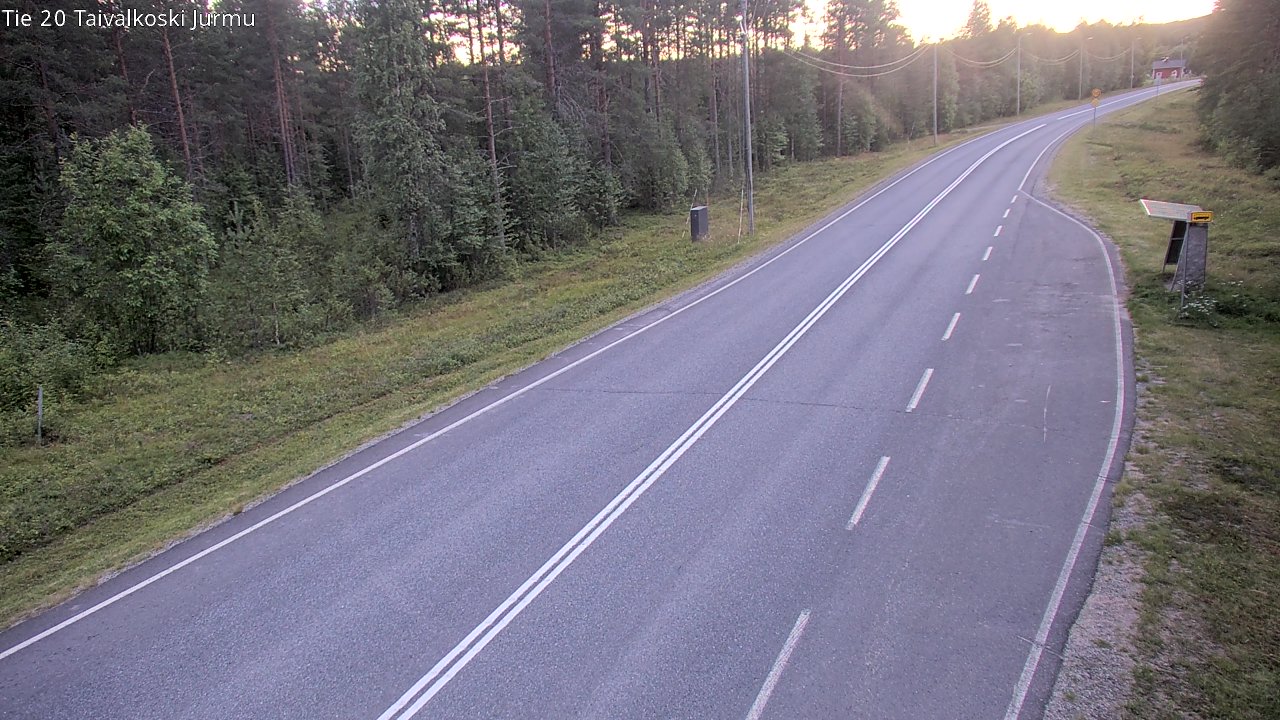 Kelikamerat Kuva Tie 20 Taivalkoski, Jurmu, Taivalkoski, Pohjois-Pohjanmaa