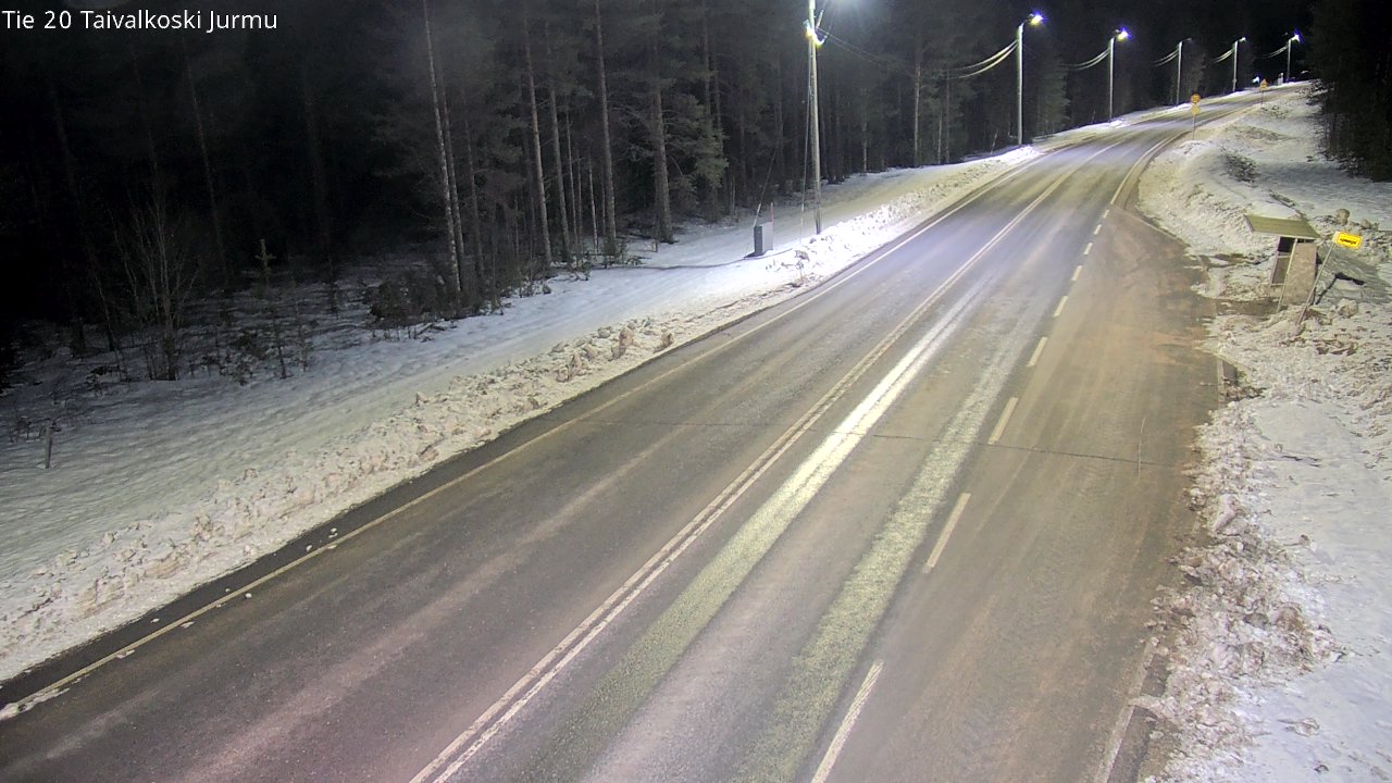 Weather Camera Image Road 20 Taivalkoski, Jurmu, Taivalkoski, Pohjois-Pohjanmaa