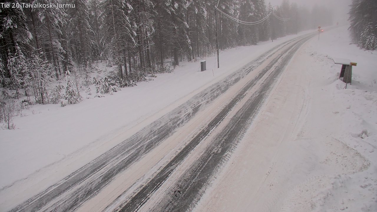 Weather Camera Image Väg 20 Taivalkoski, Jurmu, Taivalkoski, Pohjois-Pohjanmaa