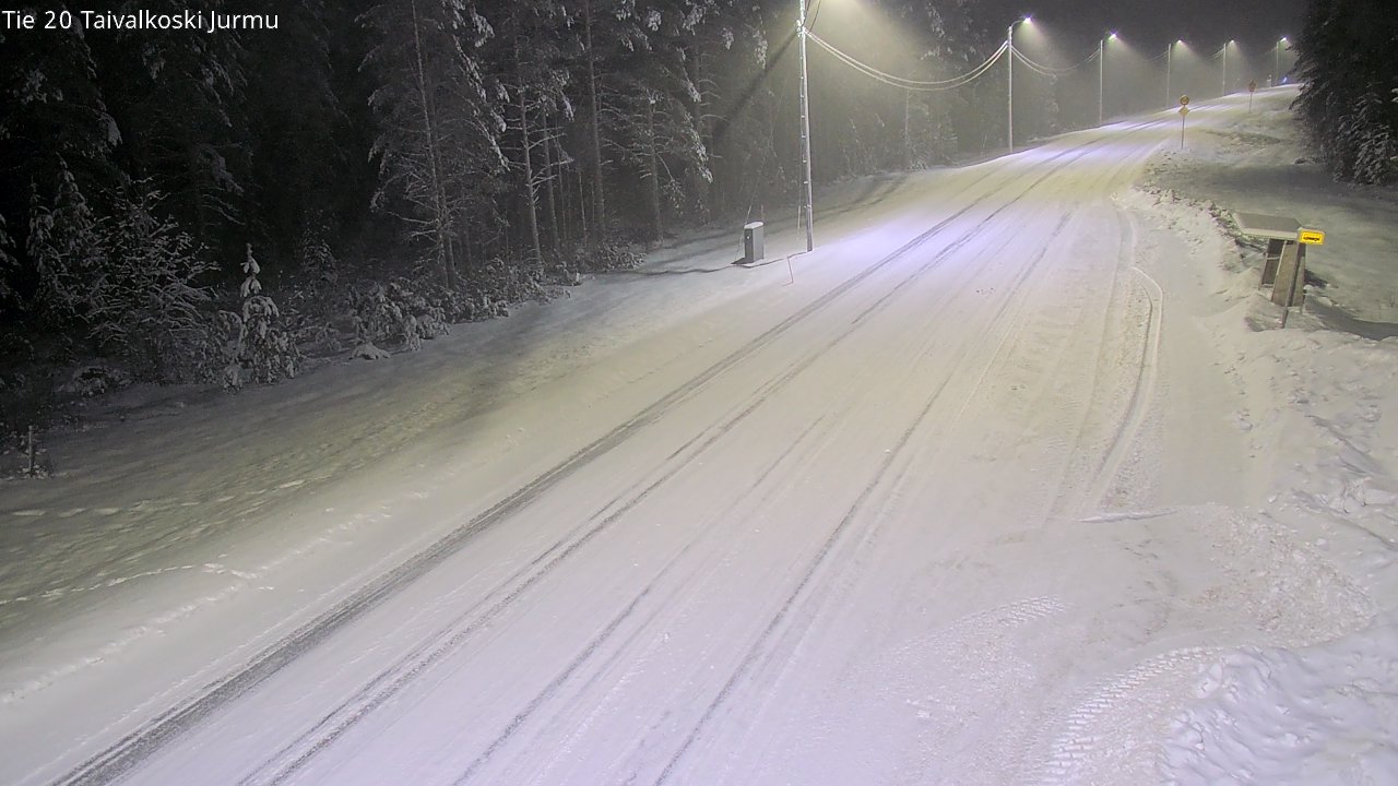 Weather Camera Image Road 20 Taivalkoski, Jurmu, Taivalkoski, Pohjois-Pohjanmaa