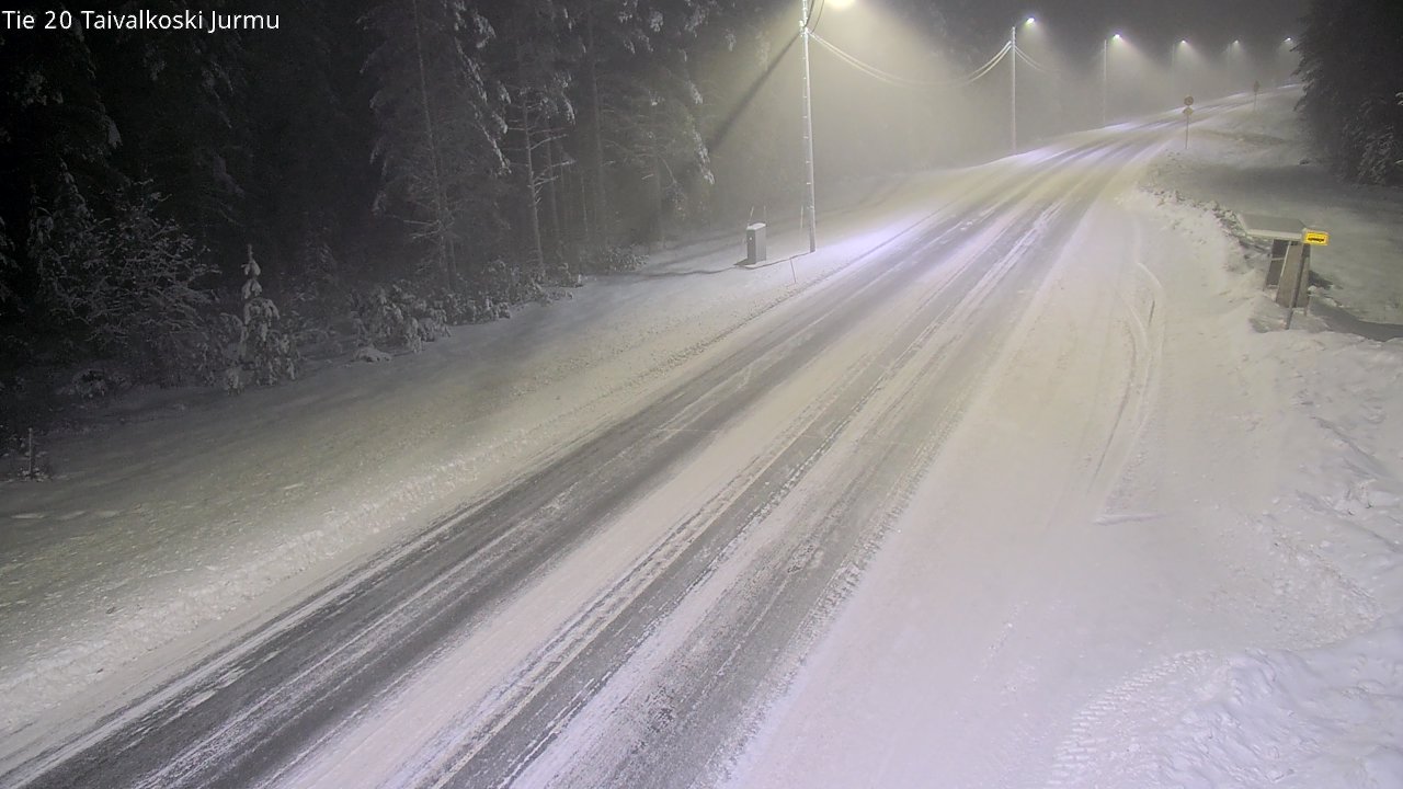 Weather Camera Image Väg 20 Taivalkoski, Jurmu, Taivalkoski, Pohjois-Pohjanmaa