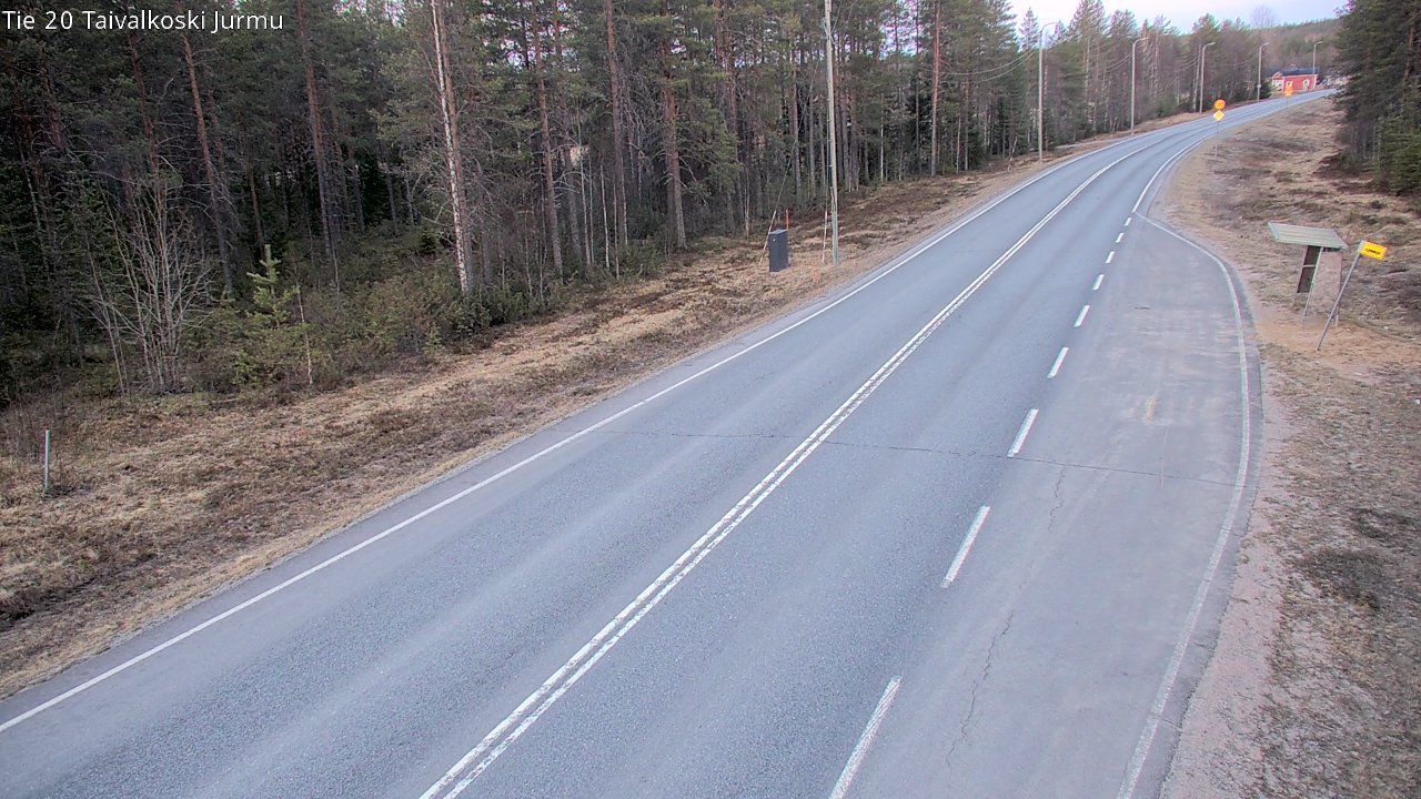 Weather Camera Image Väg 20 Taivalkoski, Jurmu, Taivalkoski, Pohjois-Pohjanmaa