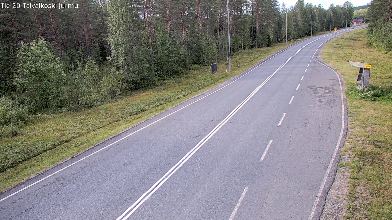 Weather Camera Image Väg 20 Taivalkoski, Jurmu, Taivalkoski, Pohjois-Pohjanmaa