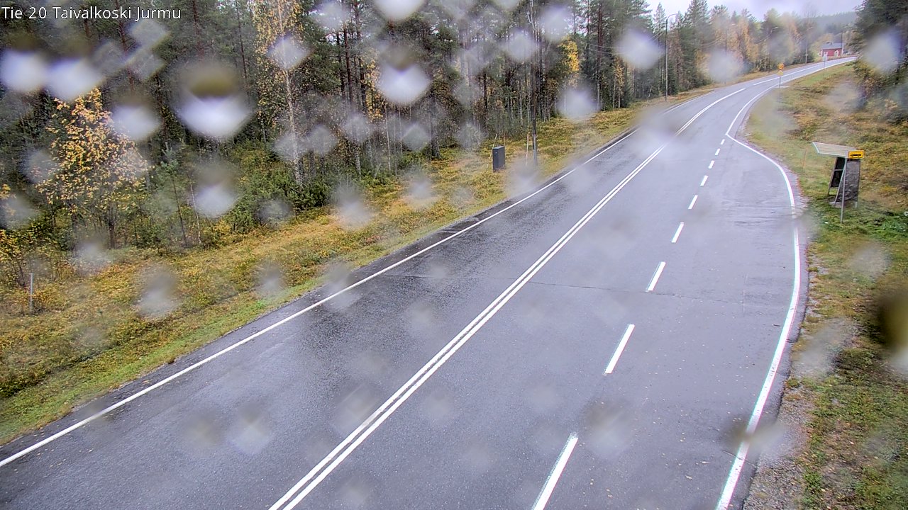 Weather Camera Image Väg 20 Taivalkoski, Jurmu, Taivalkoski, Pohjois-Pohjanmaa