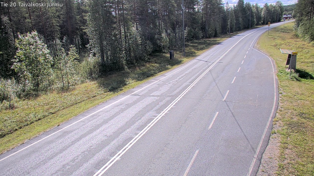 Weather Camera Image Väg 20 Taivalkoski, Jurmu, Taivalkoski, Pohjois-Pohjanmaa