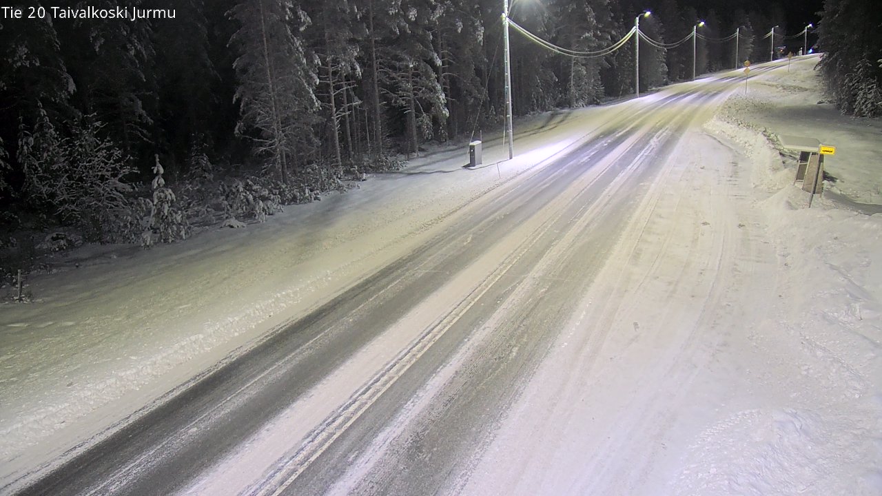 Weather Camera Image Väg 20 Taivalkoski, Jurmu, Taivalkoski, Pohjois-Pohjanmaa