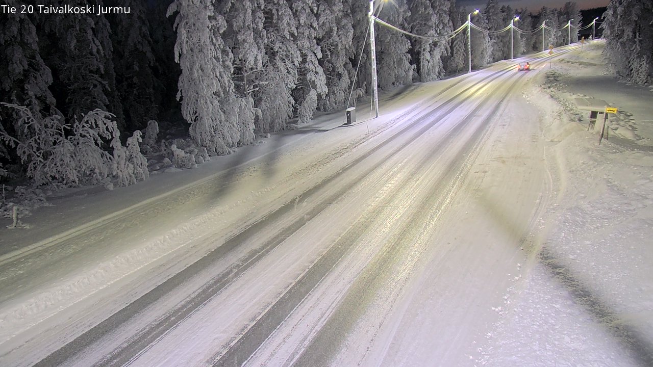 Weather Camera Image Road 20 Taivalkoski, Jurmu, Taivalkoski, Pohjois-Pohjanmaa