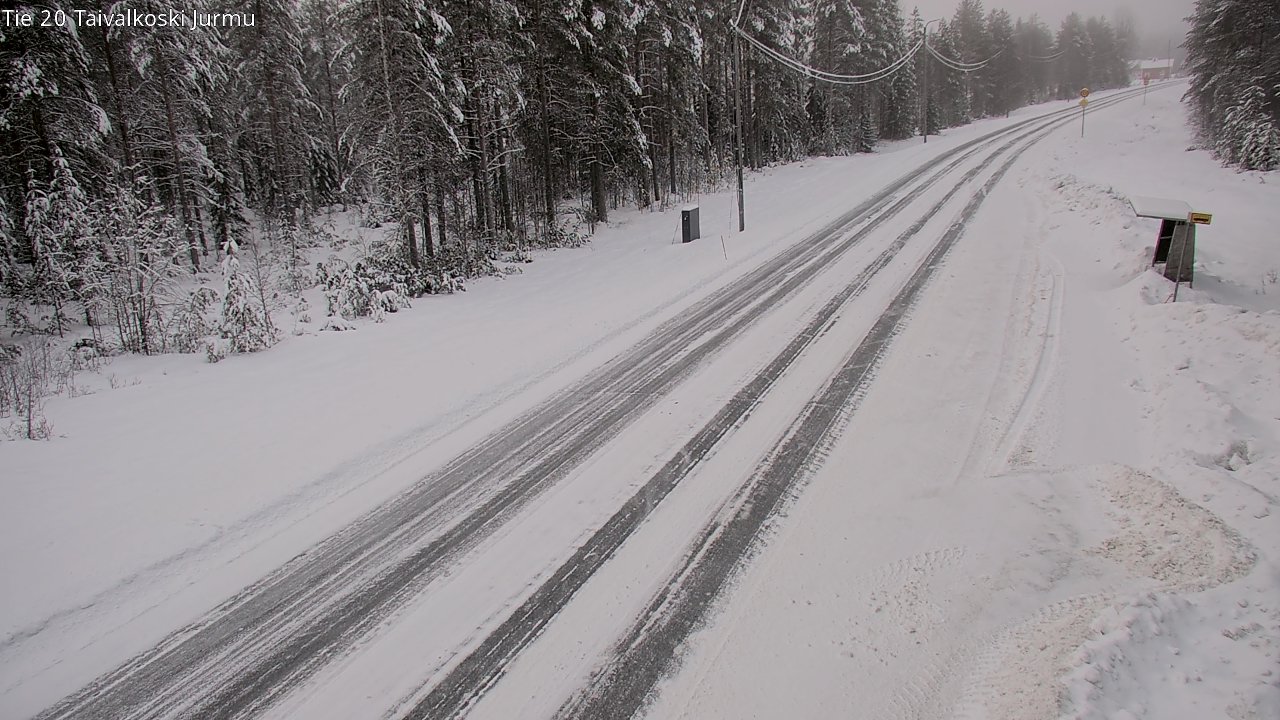 Weather Camera Image Road 20 Taivalkoski, Jurmu, Taivalkoski, Pohjois-Pohjanmaa