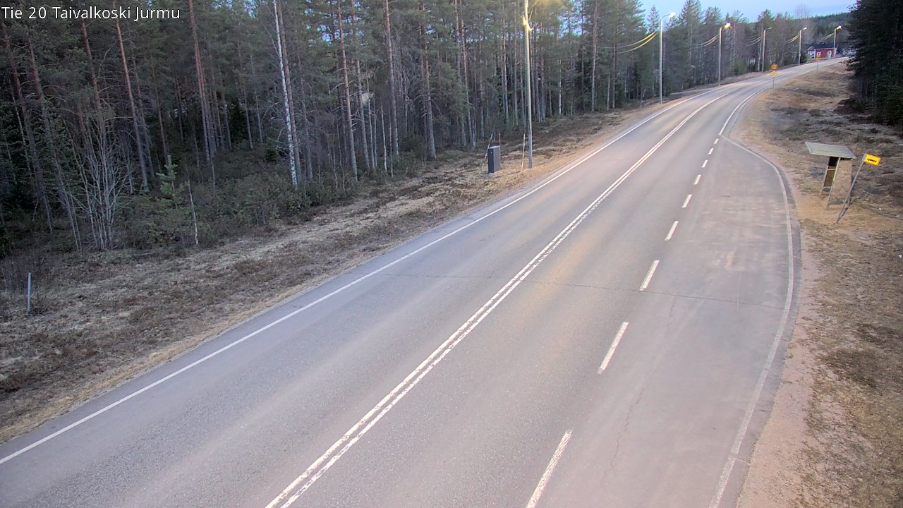 Weather Camera Image Väg 20 Taivalkoski, Jurmu, Taivalkoski, Pohjois-Pohjanmaa