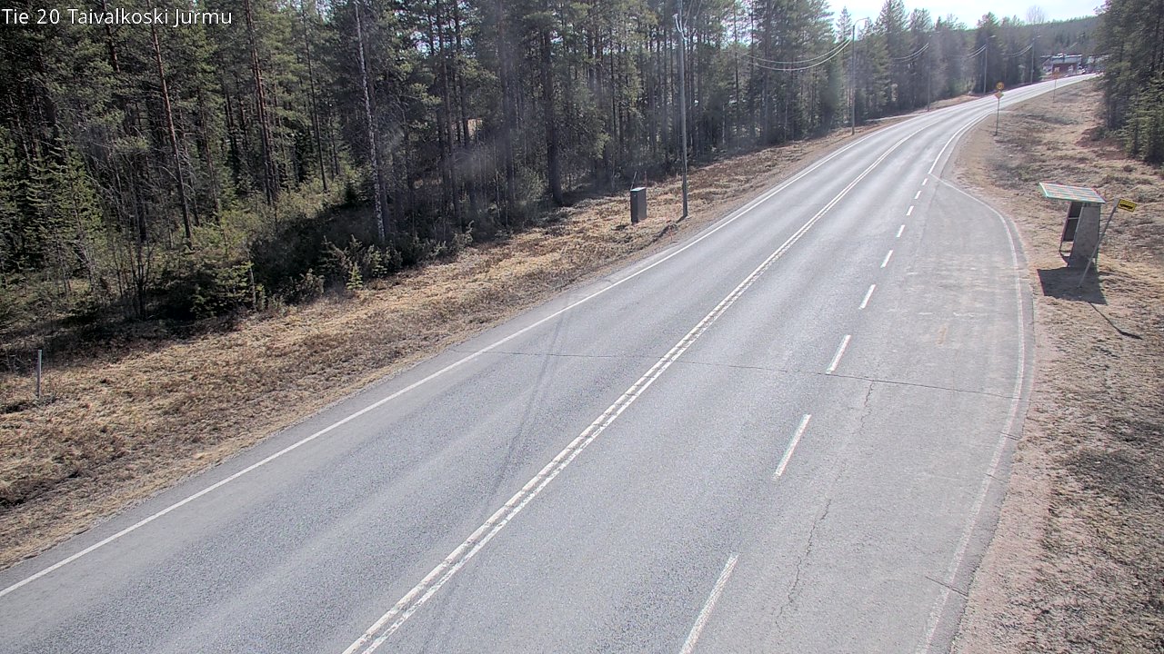 Weather Camera Image Väg 20 Taivalkoski, Jurmu, Taivalkoski, Pohjois-Pohjanmaa