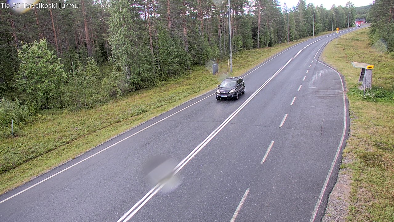 Weather Camera Image Väg 20 Taivalkoski, Jurmu, Taivalkoski, Pohjois-Pohjanmaa