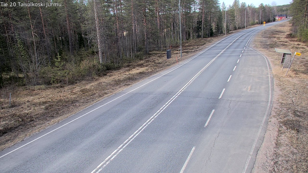 Weather Camera Image Väg 20 Taivalkoski, Jurmu, Taivalkoski, Pohjois-Pohjanmaa