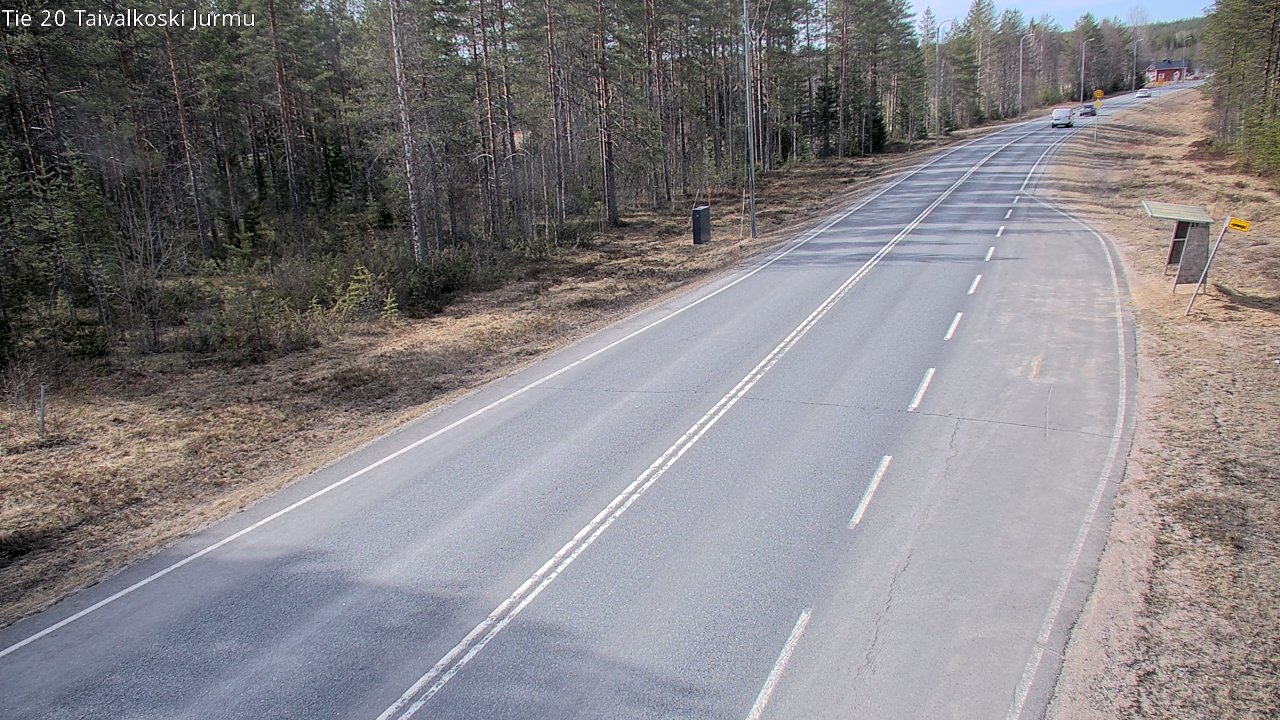 Weather Camera Image Väg 20 Taivalkoski, Jurmu, Taivalkoski, Pohjois-Pohjanmaa