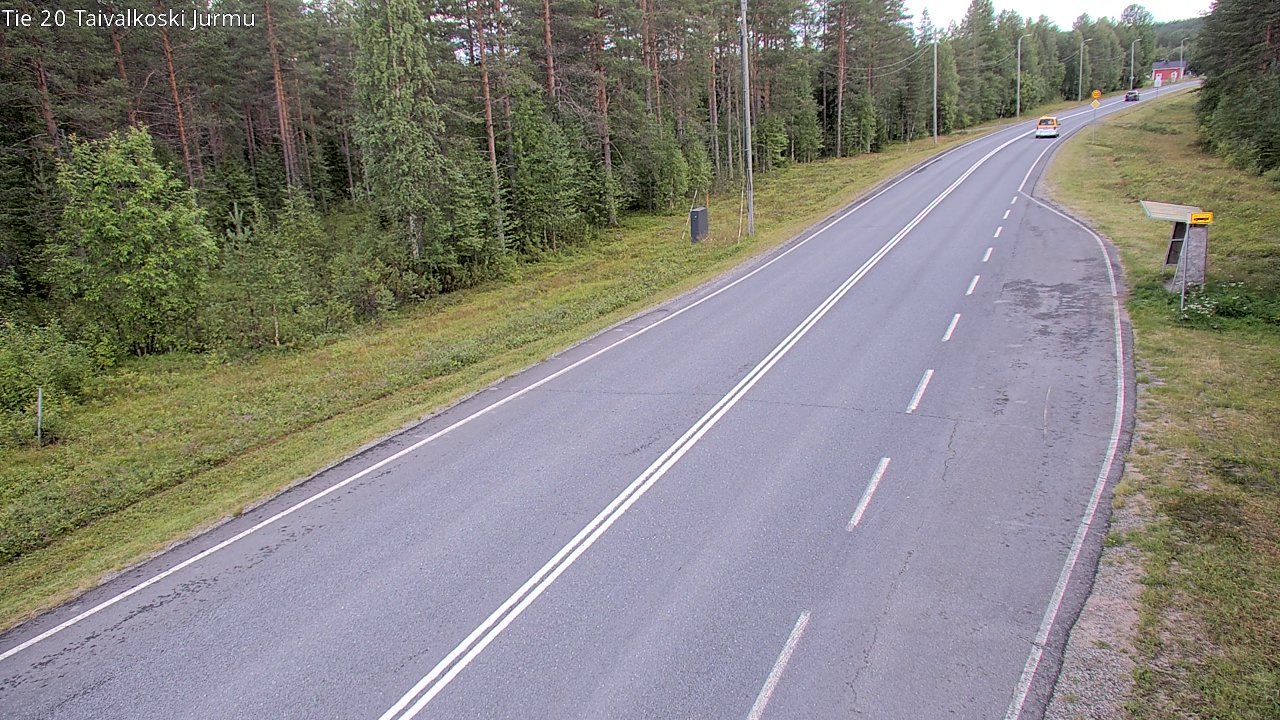 Weather Camera Image Väg 20 Taivalkoski, Jurmu, Taivalkoski, Pohjois-Pohjanmaa