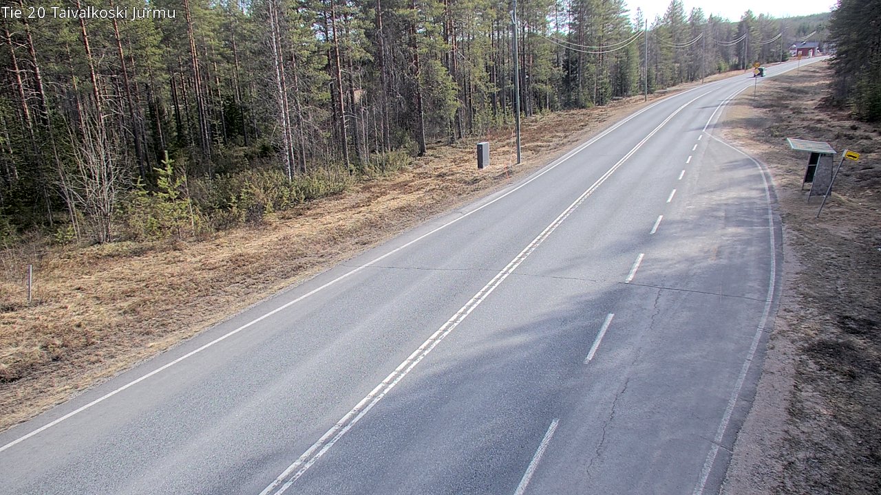 Weather Camera Image Väg 20 Taivalkoski, Jurmu, Taivalkoski, Pohjois-Pohjanmaa