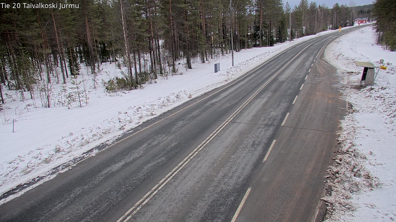 Weather Camera Image Väg 20 Taivalkoski, Jurmu, Taivalkoski, Pohjois-Pohjanmaa