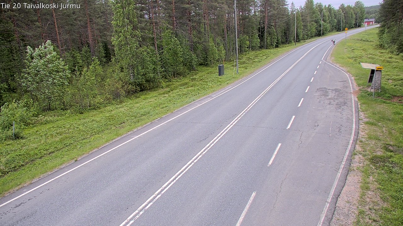 Weather Camera Image Väg 20 Taivalkoski, Jurmu, Taivalkoski, Pohjois-Pohjanmaa