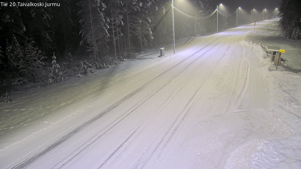 Weather Camera Image Road 20 Taivalkoski, Jurmu, Taivalkoski, Pohjois-Pohjanmaa