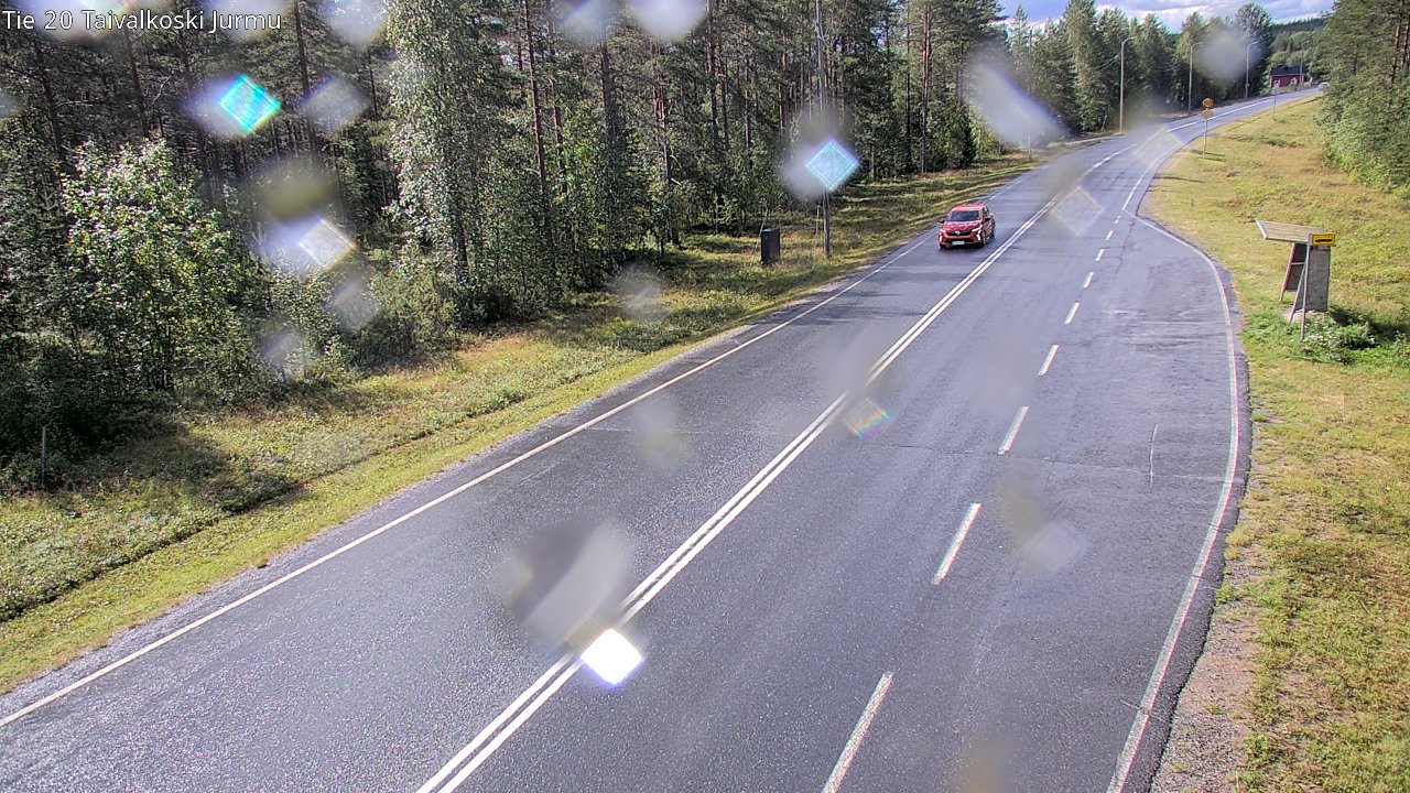 Weather Camera Image Väg 20 Taivalkoski, Jurmu, Taivalkoski, Pohjois-Pohjanmaa