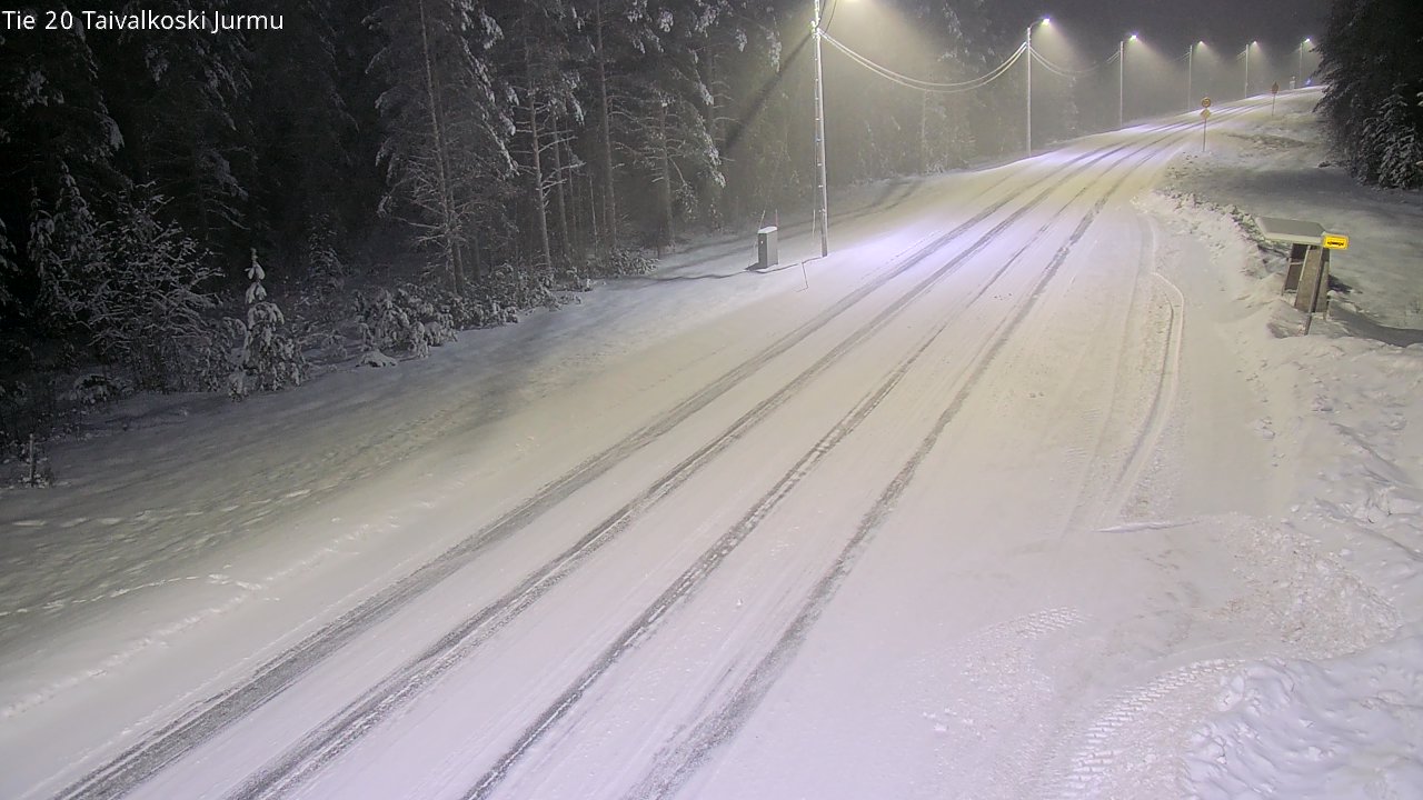 Weather Camera Image Road 20 Taivalkoski, Jurmu, Taivalkoski, Pohjois-Pohjanmaa
