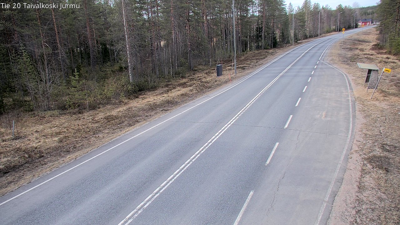Weather Camera Image Väg 20 Taivalkoski, Jurmu, Taivalkoski, Pohjois-Pohjanmaa