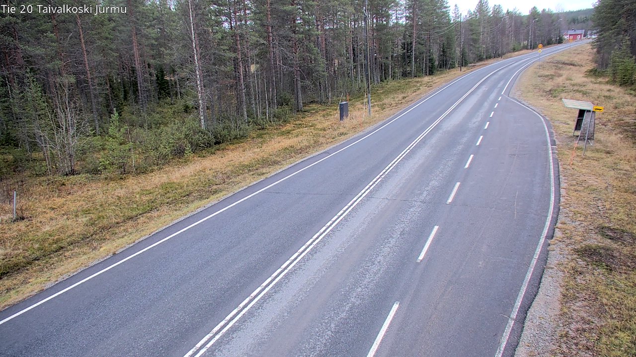 Weather Camera Image Väg 20 Taivalkoski, Jurmu, Taivalkoski, Pohjois-Pohjanmaa