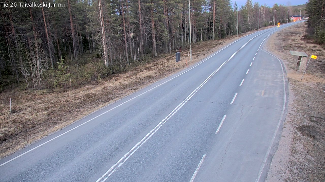 Weather Camera Image Väg 20 Taivalkoski, Jurmu, Taivalkoski, Pohjois-Pohjanmaa
