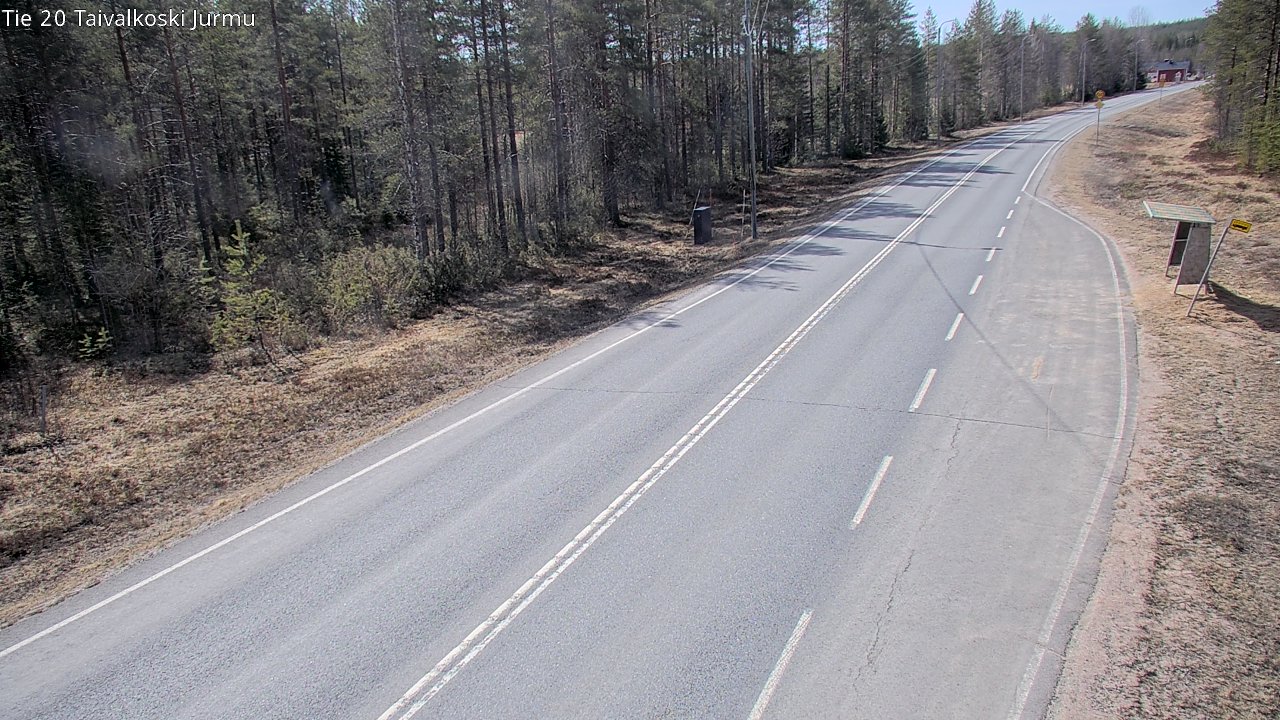 Weather Camera Image Väg 20 Taivalkoski, Jurmu, Taivalkoski, Pohjois-Pohjanmaa