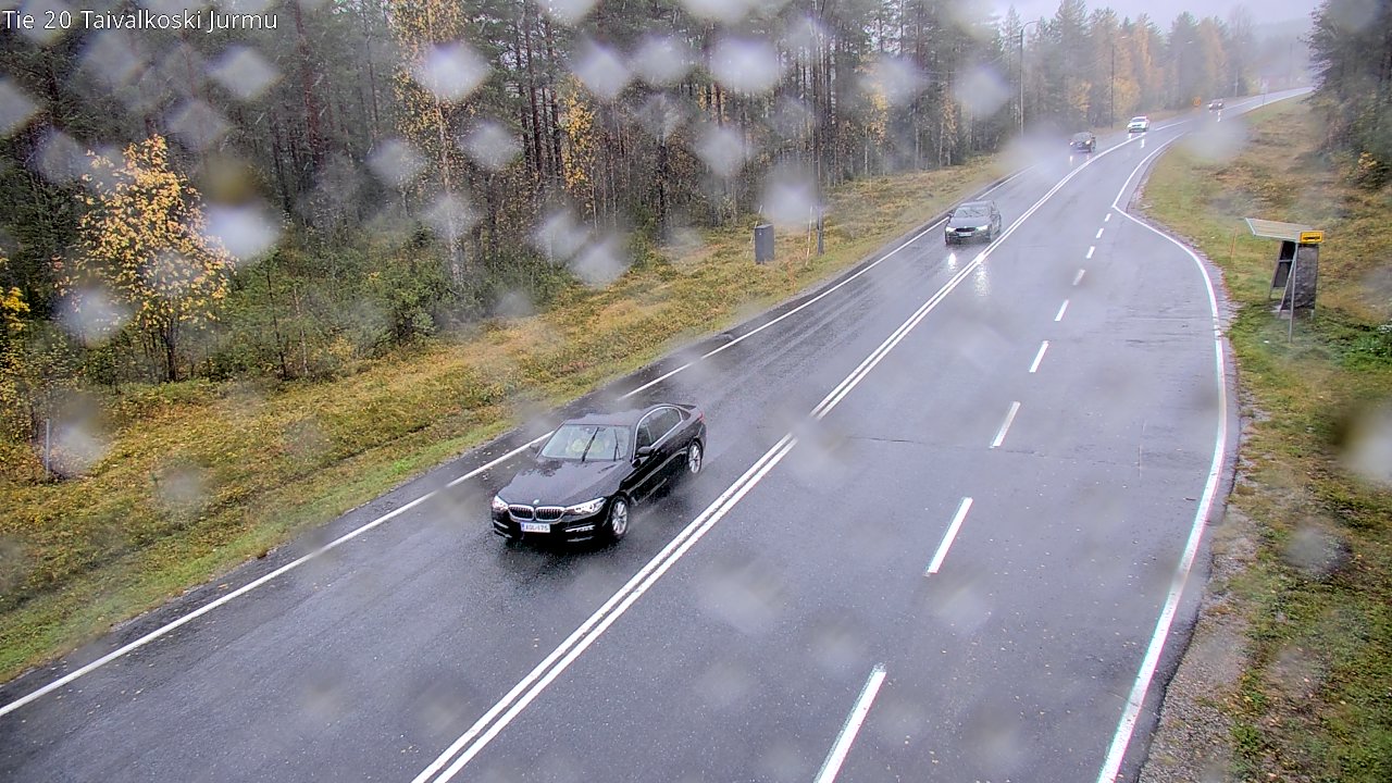 Weather Camera Image Road 20 Taivalkoski, Jurmu, Taivalkoski, Pohjois-Pohjanmaa