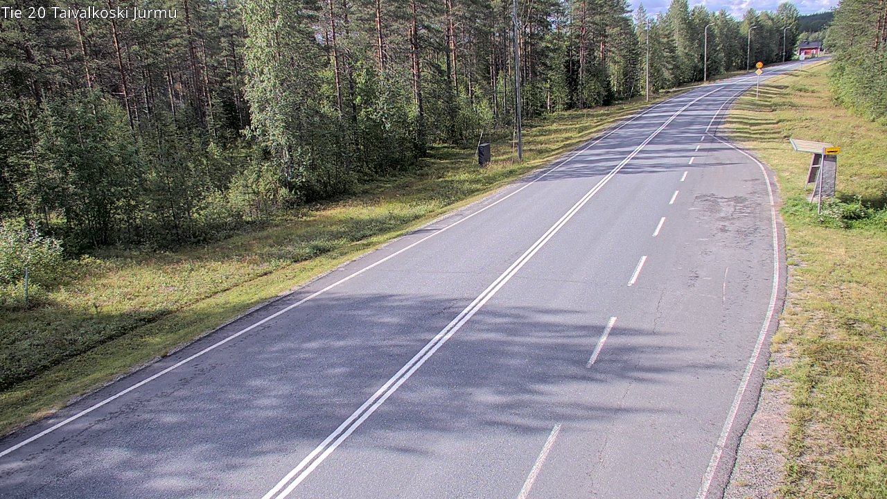 Weather Camera Image Väg 20 Taivalkoski, Jurmu, Taivalkoski, Pohjois-Pohjanmaa