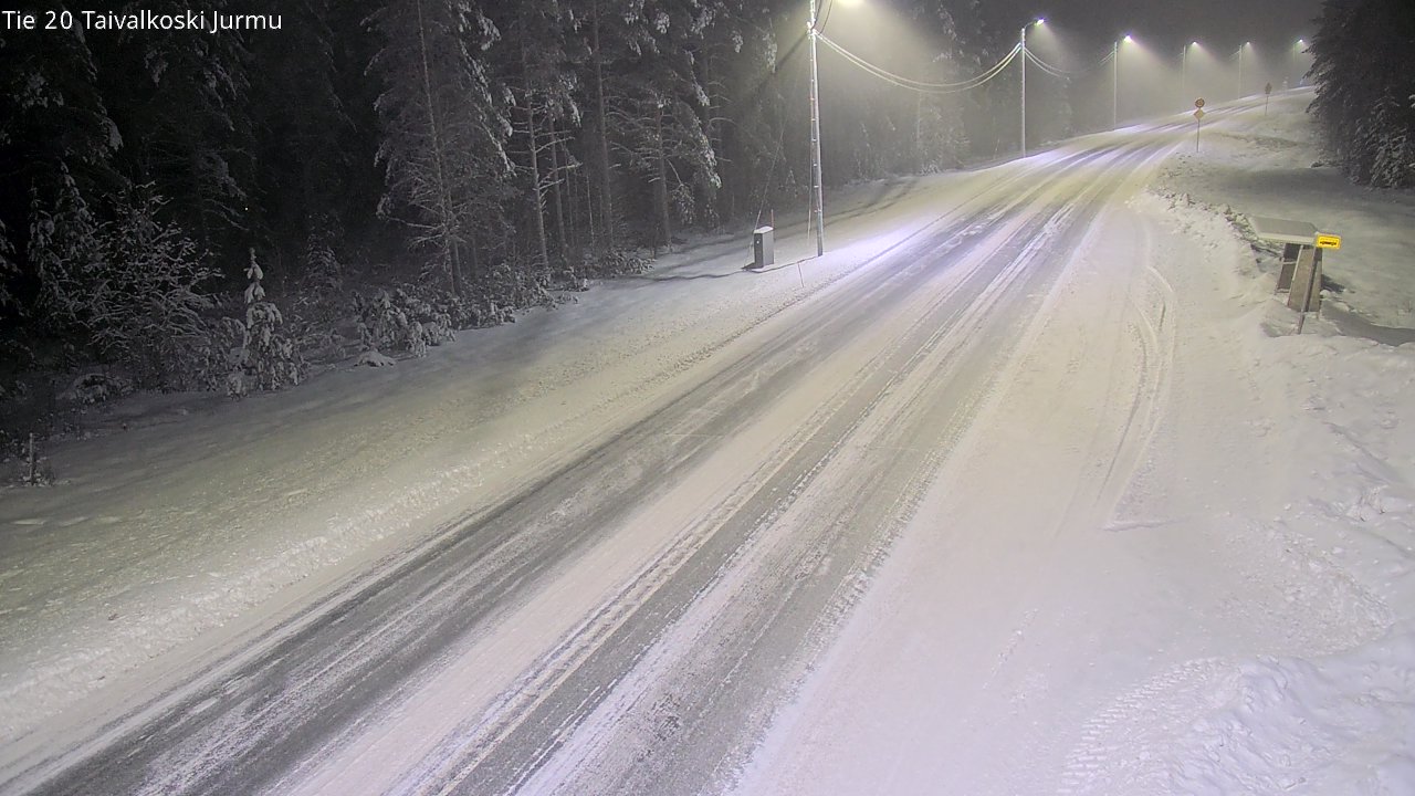 Weather Camera Image Väg 20 Taivalkoski, Jurmu, Taivalkoski, Pohjois-Pohjanmaa