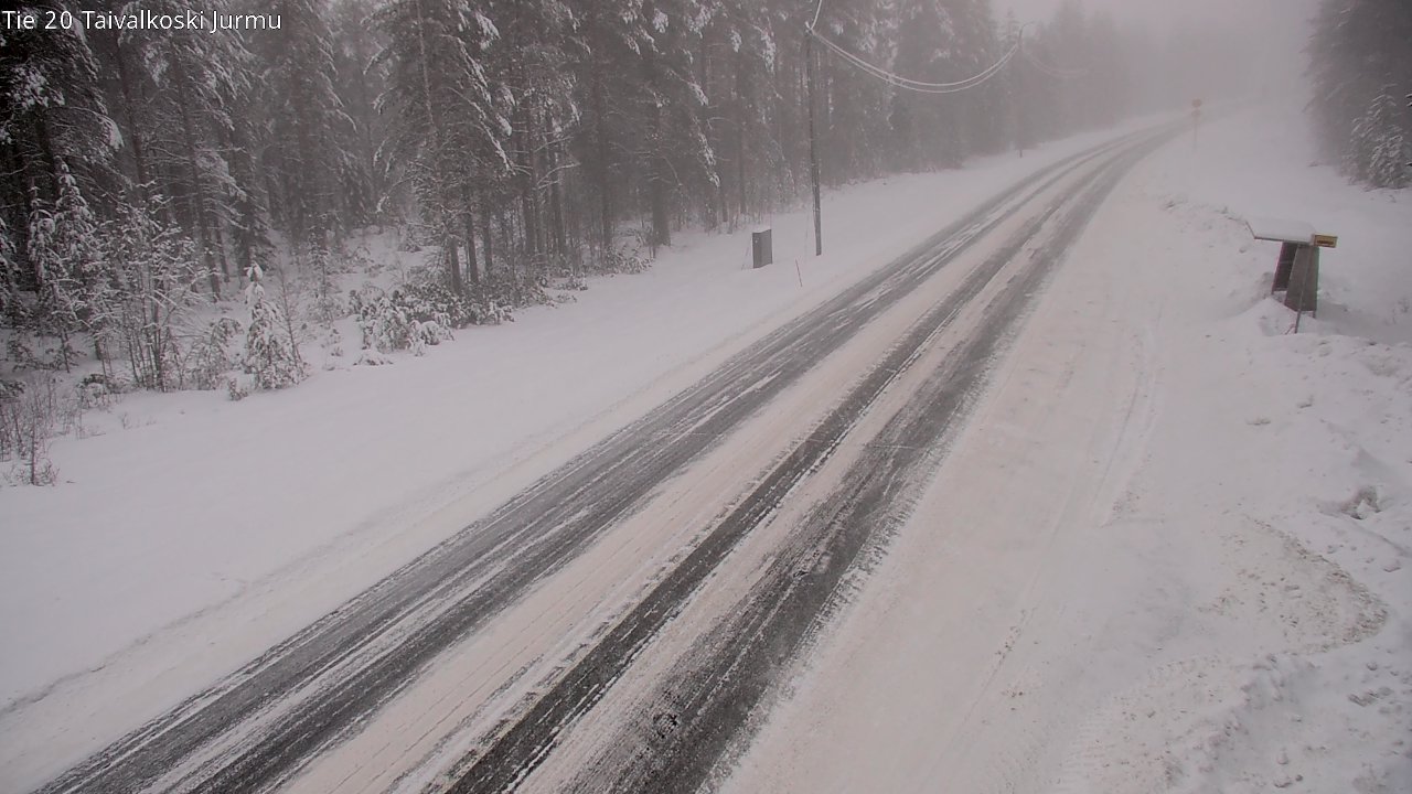 Weather Camera Image Väg 20 Taivalkoski, Jurmu, Taivalkoski, Pohjois-Pohjanmaa
