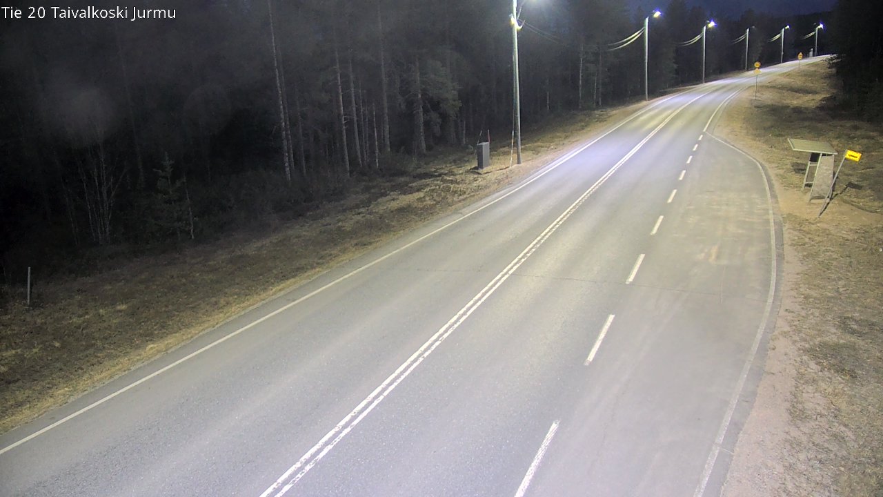 Weather Camera Image Väg 20 Taivalkoski, Jurmu, Taivalkoski, Pohjois-Pohjanmaa