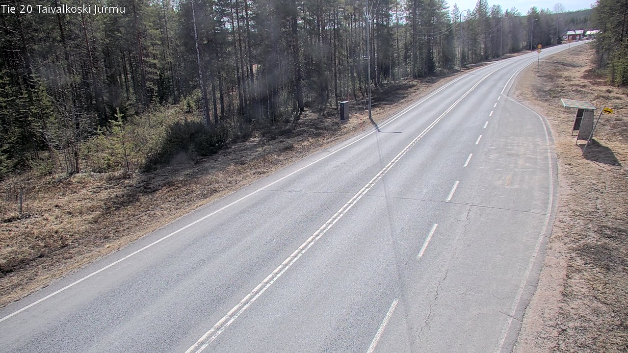 Weather Camera Image Väg 20 Taivalkoski, Jurmu, Taivalkoski, Pohjois-Pohjanmaa