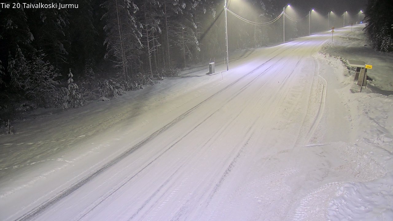 Weather Camera Image Road 20 Taivalkoski, Jurmu, Taivalkoski, Pohjois-Pohjanmaa