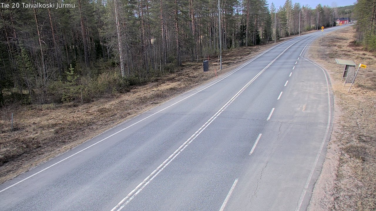 Weather Camera Image Väg 20 Taivalkoski, Jurmu, Taivalkoski, Pohjois-Pohjanmaa