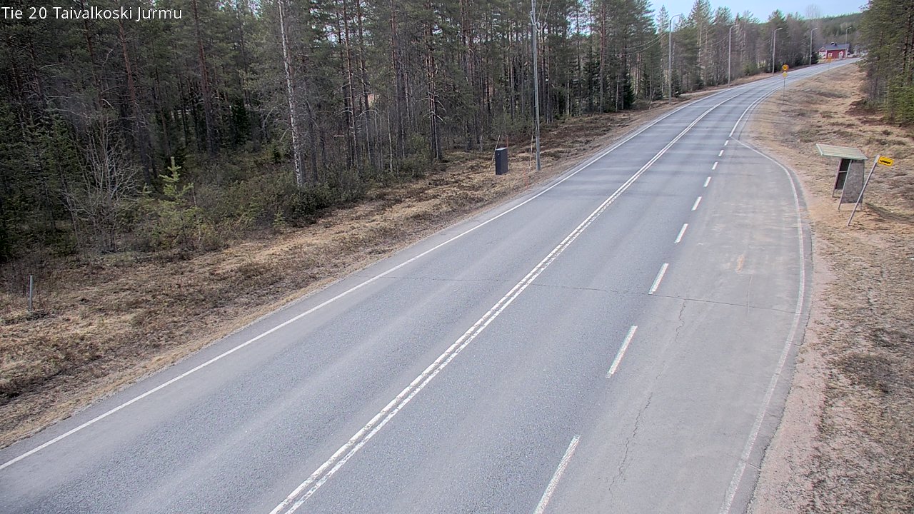 Weather Camera Image Väg 20 Taivalkoski, Jurmu, Taivalkoski, Pohjois-Pohjanmaa