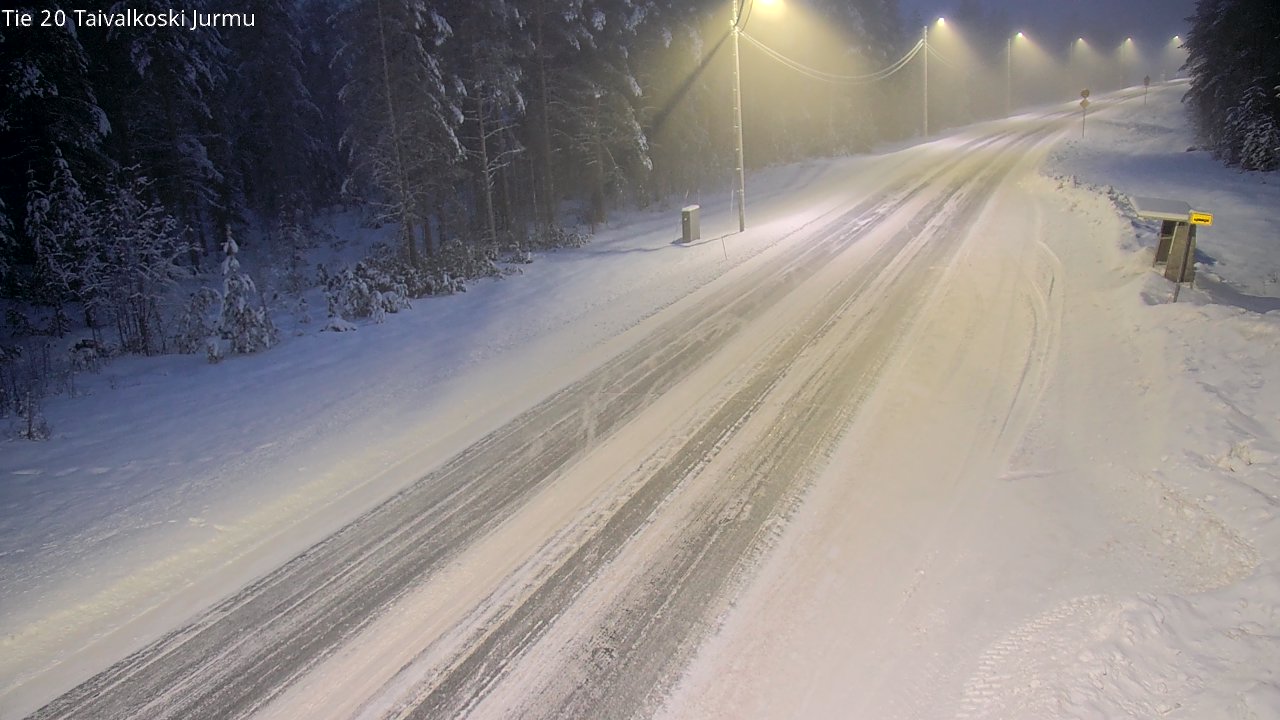 Weather Camera Image Road 20 Taivalkoski, Jurmu, Taivalkoski, Pohjois-Pohjanmaa