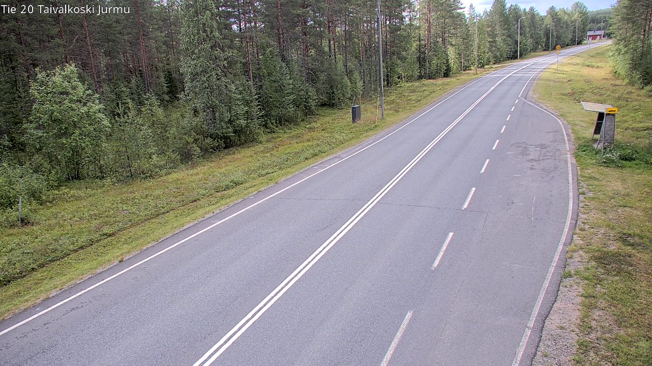 Weather Camera Image Väg 20 Taivalkoski, Jurmu, Taivalkoski, Pohjois-Pohjanmaa