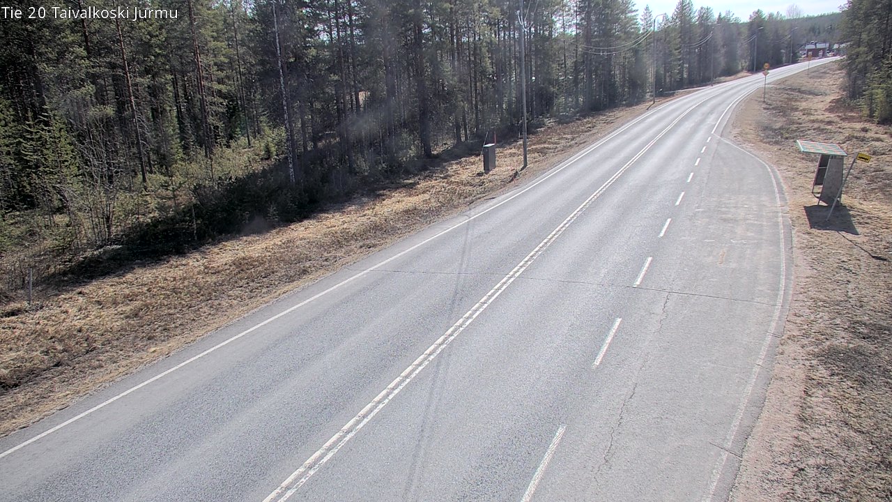 Weather Camera Image Väg 20 Taivalkoski, Jurmu, Taivalkoski, Pohjois-Pohjanmaa