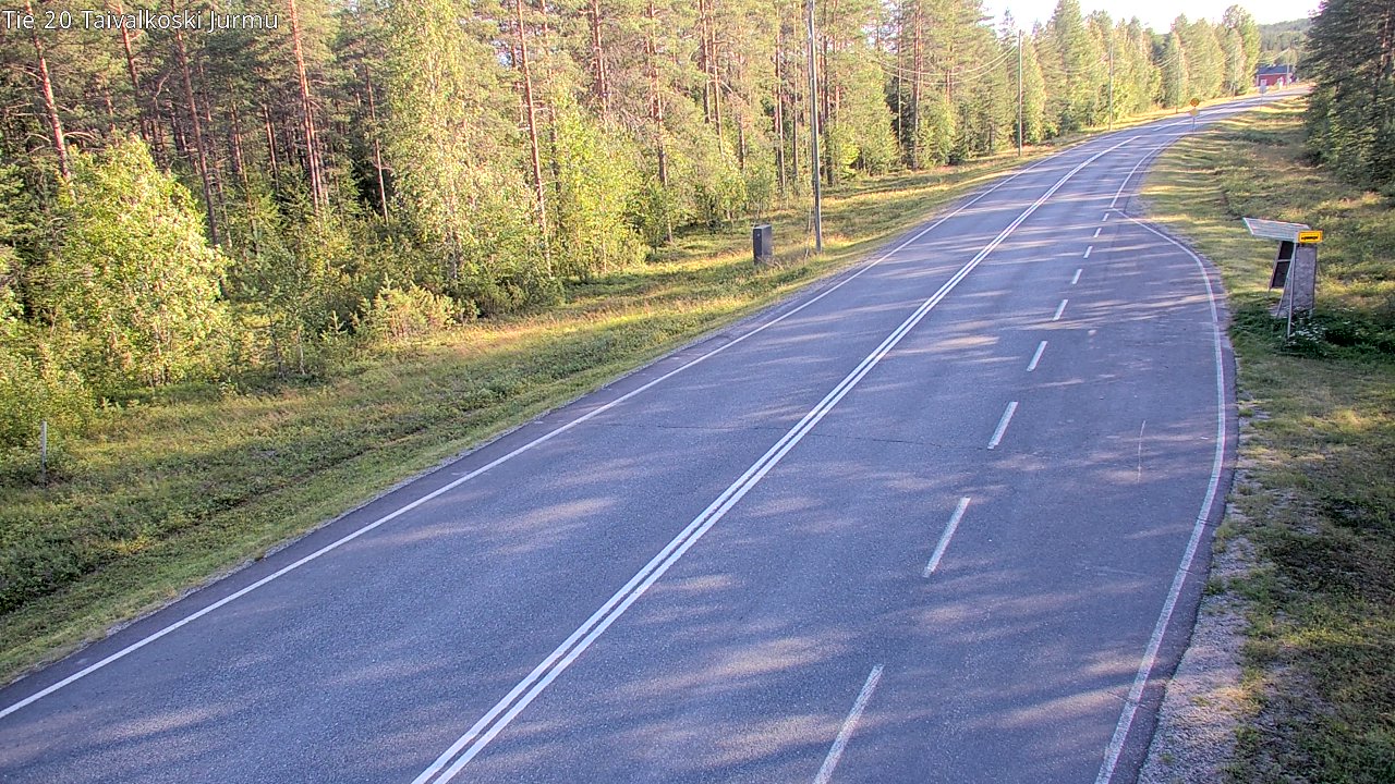 Kelikamerat Kuva Tie 20 Taivalkoski, Jurmu, Taivalkoski, Pohjois-Pohjanmaa