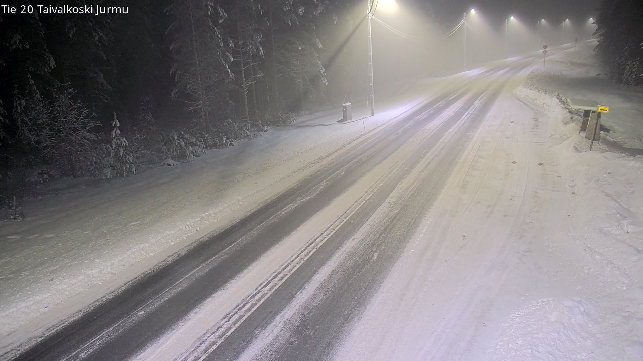 Weather Camera Image Väg 20 Taivalkoski, Jurmu, Taivalkoski, Pohjois-Pohjanmaa