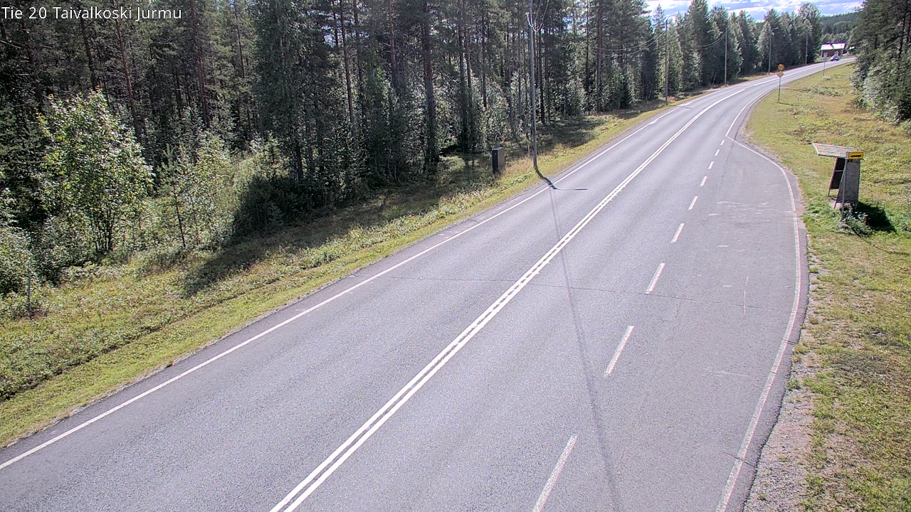 Weather Camera Image Road 20 Taivalkoski, Jurmu, Taivalkoski, Pohjois-Pohjanmaa