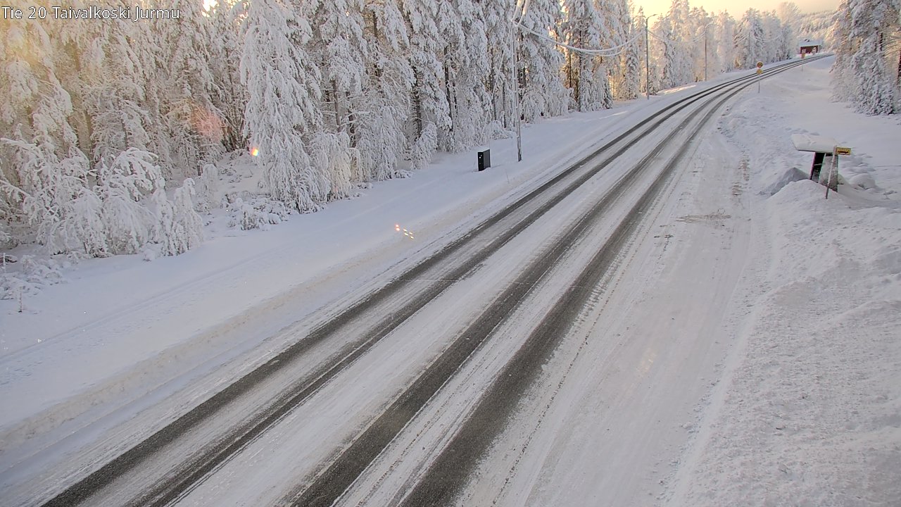 Weather Camera Image Road 20 Taivalkoski, Jurmu, Taivalkoski, Pohjois-Pohjanmaa
