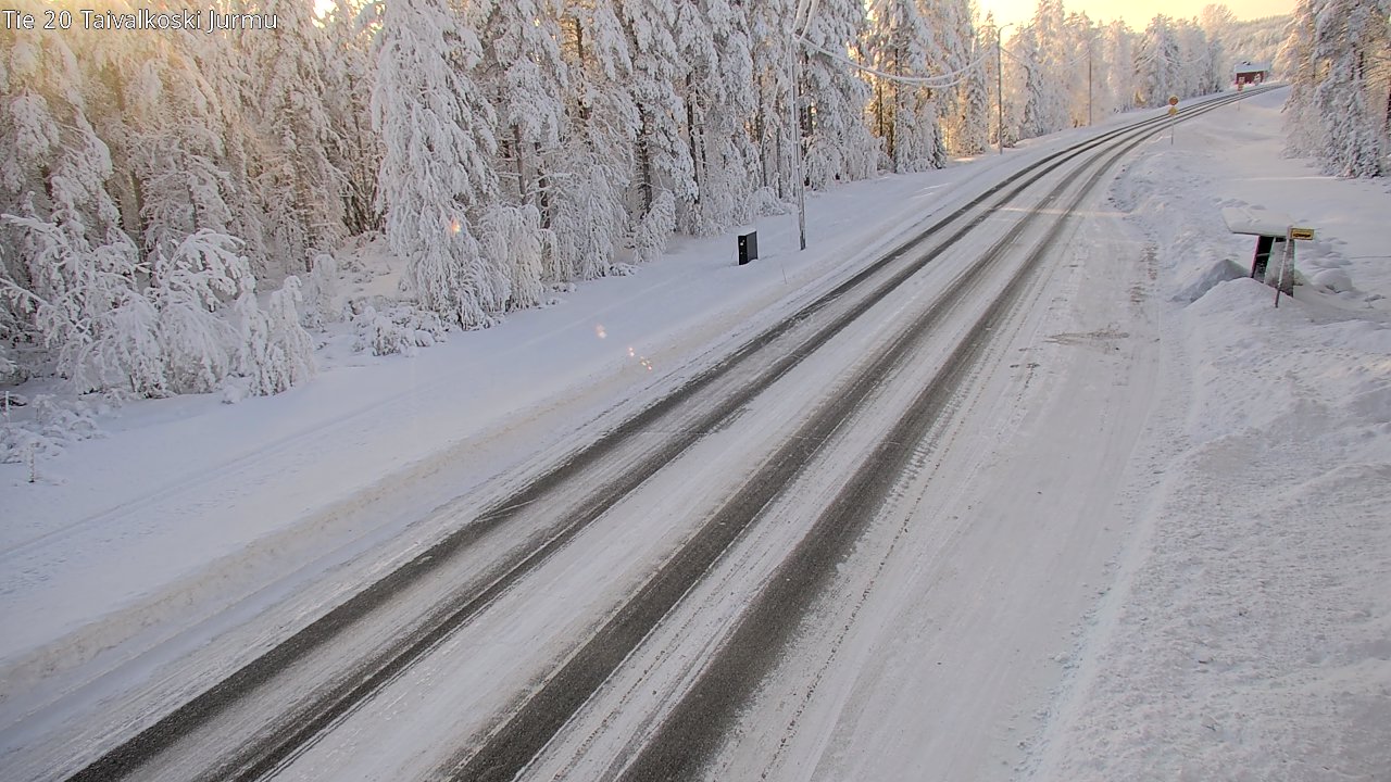 Weather Camera Image Road 20 Taivalkoski, Jurmu, Taivalkoski, Pohjois-Pohjanmaa